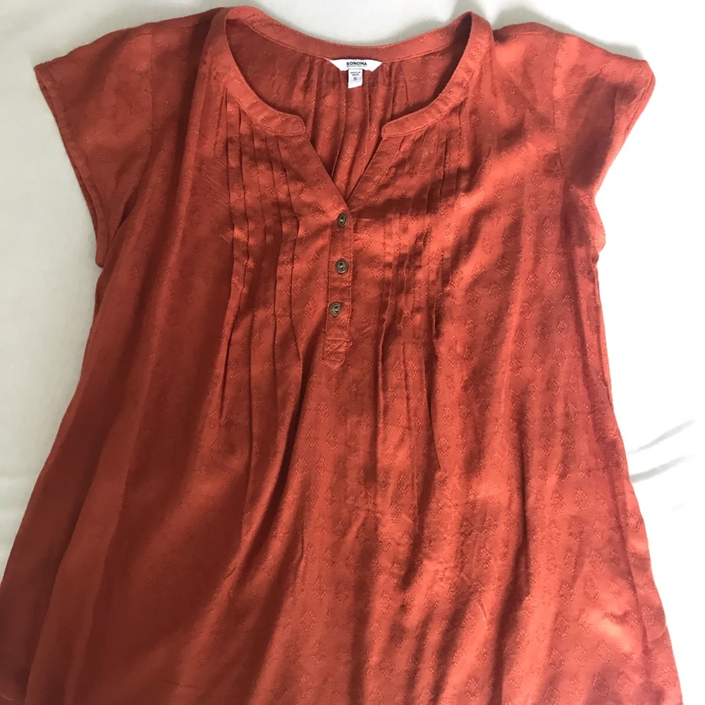 Sonoma pumpkiny/rust colored top